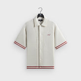 Kith Tessellation Interlock Woodpoint Shirt - Light Heather Grey