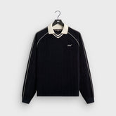 Kith Velvet Corduroy Long Sleeve Trevor Polo - Ink