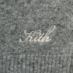 Kith Marled Harmon Rugby Pullover - Mid Heather Grey
