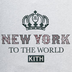 Kith Nelson Crewneck - Light Heather Grey