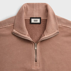 Kith 101 Sueded Fleece Nelson Quarter Zip - Dusty Mauve