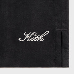 Kith Cupro Linen Long Sleeve Caelan Shirt - Black