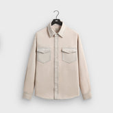 Kith Midweight Denim Long Sleeve Warwick Shirt - Washed Pastel