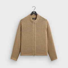Kith Crochet Luke Zip Front Sweater - Durum