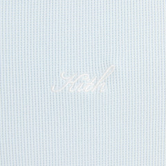 Kith Micro Waffle Drew Polo - Light Indigo