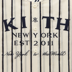 Kith Silk Linen Chenille Stripe Pacey Shirt - Sandrift