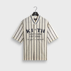 Kith Silk Linen Chenille Stripe Pacey Shirt - Sandrift