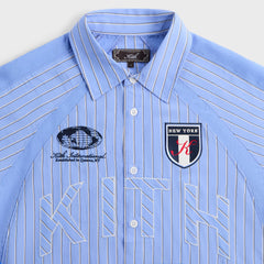 Kith Striped Poplin Shelton Shirt - Bliss