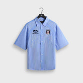 Kith Striped Poplin Shelton Shirt - Bliss