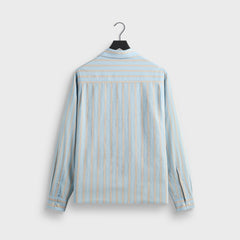 Kith Barre Stripe Long Sleeve Gianni Shirt - Serene