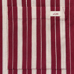 Kith Barre Stripe Thompson Camp Collar Shirt - Plum