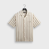 Kith Textured Stripe Thompson Camp Collar Shirt - Sandalwood