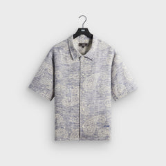 Kith Heathered Paisley Torin Shirt - Light Indigo