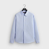 Kith Textured Microstripe Ian Popover Shirt - Marina