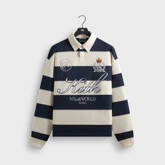 Kith Compact Fleece Striped Rugby - Nocturnal