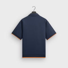 Kith for the New York Knicks Playoffs Zip Front Performance Knit Polo - Nocturnal