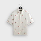 Kith Embroidered Cherry Oxford Cotton Harvey Shirt - Sandrift