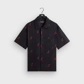 Kith Printed Cherry Cupro Linen Beckham Buttondown - Black