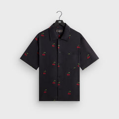 Kith Printed Cherry Cupro Linen Beckham Buttondown - Black