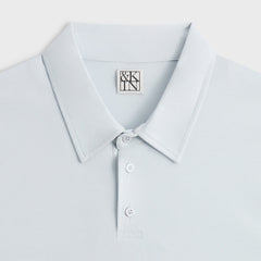 &Kin Soft Modal Blend Heathrow Polo - Light Indigo