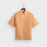 Kith Striped Thompson Camp Collar Shirt - Tiger