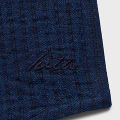 Kith Indigo Seersucker Townsend Shirt - Dark Indigo