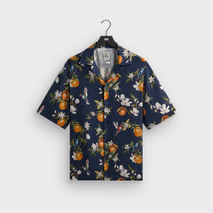 &Kin Citrus Garden Thompson Camp Collar Shirt - Nocturnal