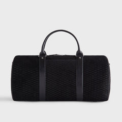 Kith Monogram Suede Traveler K55 Bag - Black