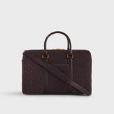 Kith Monogram Suede Traveler K40 Bag - Incognito