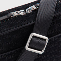 Kith Monogram Suede Crosswalk K20 Bag - Black