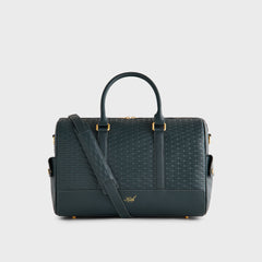 Kith Monogram Leather Explorer Traveler K40 Duffle Bag - Stadium