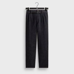&Kin Eli Pleated Trouser - Blue Navy