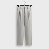 Kith Pinstripe Eli Pleated Trouser - Light Heather Grey