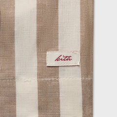 Kith Spun Silk Linen Stripe Kellen Short - Chai