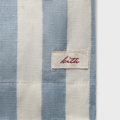 Kith Spun Silk Linen Stripe Kellen Short - Light Indigo