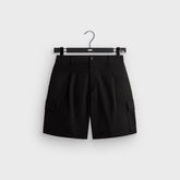&Kin Textured Viscose Conley Cargo Short - Black