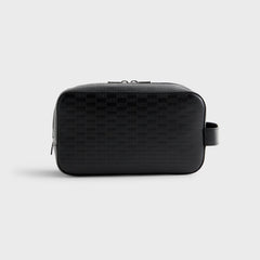 Kith Monogram Leather Dopp Kit - Black