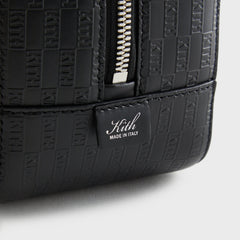 Kith Monogram Leather Dopp Kit - Black