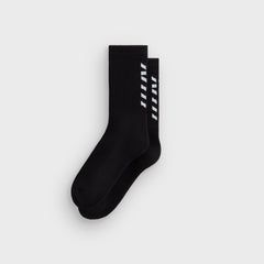 Kith Fast Logo Cotton Crew Socks - Black