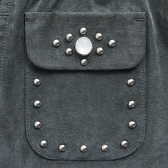 &Kin Cupro Linen Kellen Short - Somber