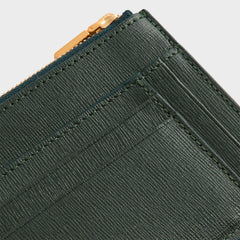 Kith Saffiano Leather Zip Card Case - Stadium