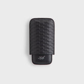 Kith Monogram Saffiano Leather Cigar Case - Black