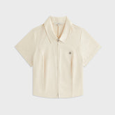 Kith Women Caela Zip Polo Shirt - Silk