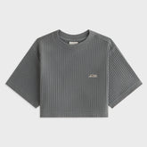 Kith Women Fei Waffle Cropped Tee - Island