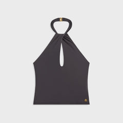 Kith Women Lea Cross Neck Halter Top - Black