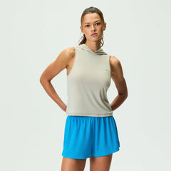 Kith Women Haru Hooded Muscle Tank - Plaster