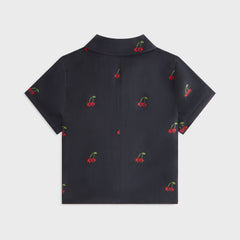 Kith Women Caela Cherry Zip Shirt - Black