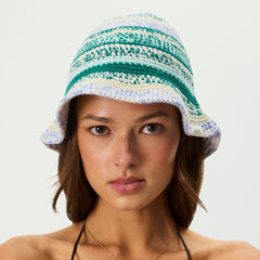 Kith Women Autograph Crochet Bucket Hat - Majestic