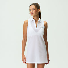 Kith Women Perry Polo Mesh Dress - White