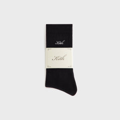 Kith Women Script Classic 3-Pack Crew Socks - Black